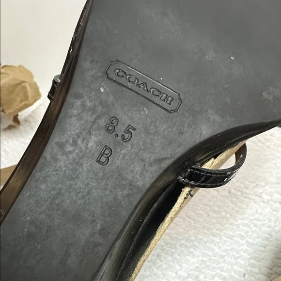 Coach Black Sandals with Silver Accent COACH - Picture 14 of 16